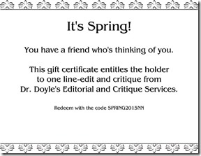 Sample Spring Gift Certificate SmallPic