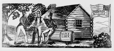 Log cabin hard cider campaign of 1840