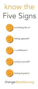 Five signs for mental illness