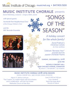 Songs of the Seasons flyer